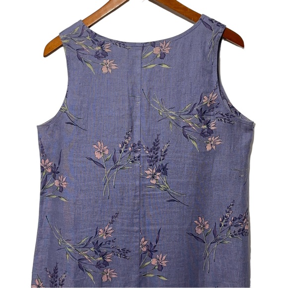 Collection & Co Womens Vintage Linen Floral Dress and Jacket Set - Picture 9 of 10